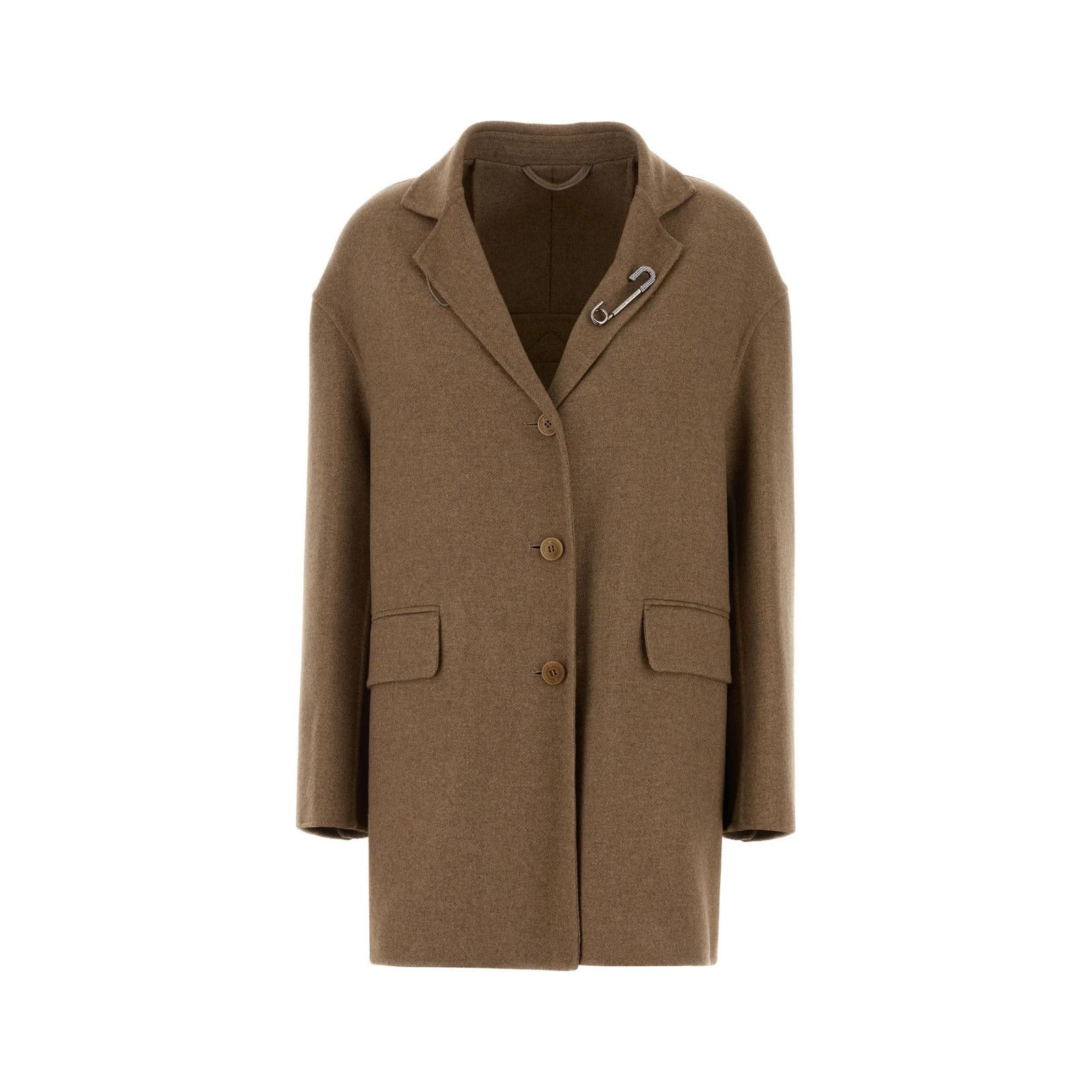 Ermanno Scervino ERMANNO SCERVINO Brown Wool Blend Blazer New & Authentic (Wo Size L / US 10 / IT 46 - 1 Thumbnail
