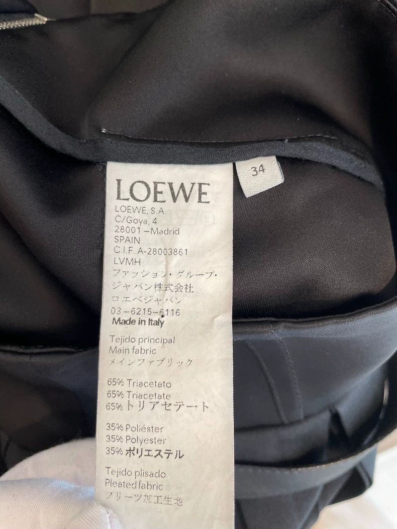 Loewe LOEWE Black polyester wool pleated skirt Size 42" / US 20 - 6 Thumbnail