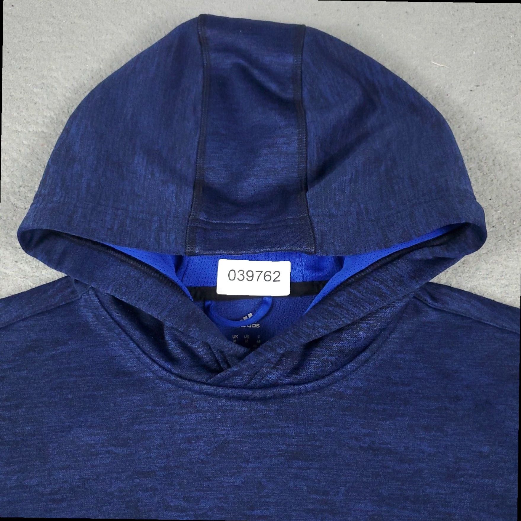 Adidas Adidas Ladies Blue Medium Pullover Hoodie Sweater Womens Sweatshirt Size M / US 6-8 / IT 42-44 - 2 Thumbnail