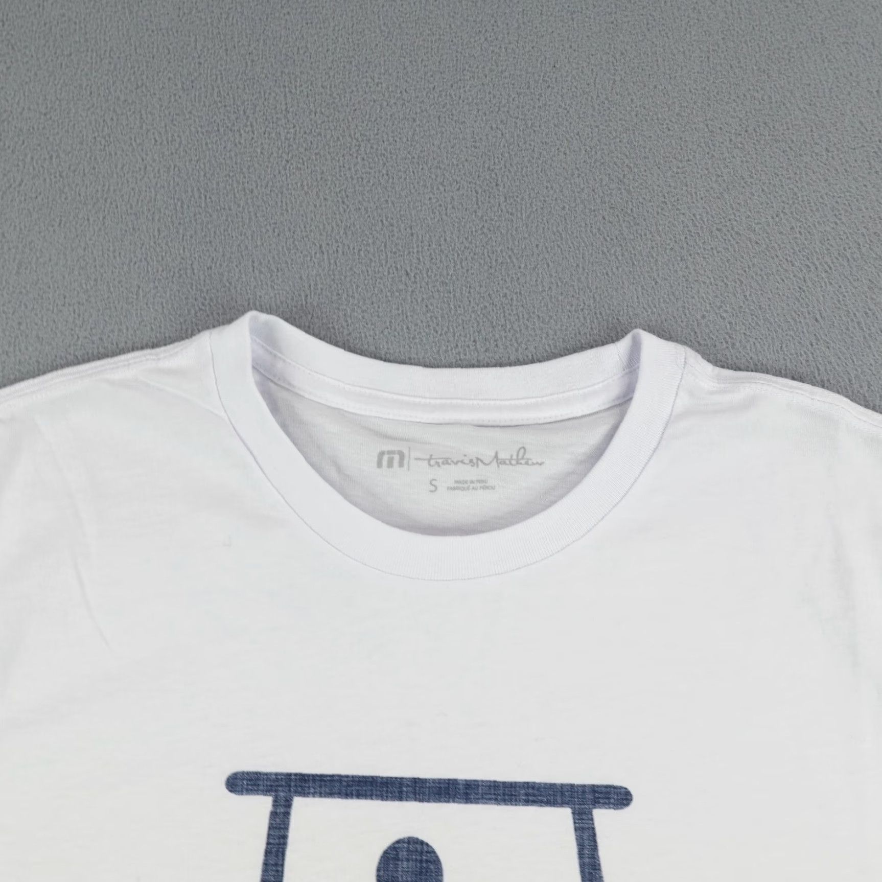 TravisMathew Travis Mathew Shirt Mens Small White Golf Cart Mapes Tee NEW Size US S / EU 44-46 / 1 - 2 Thumbnail