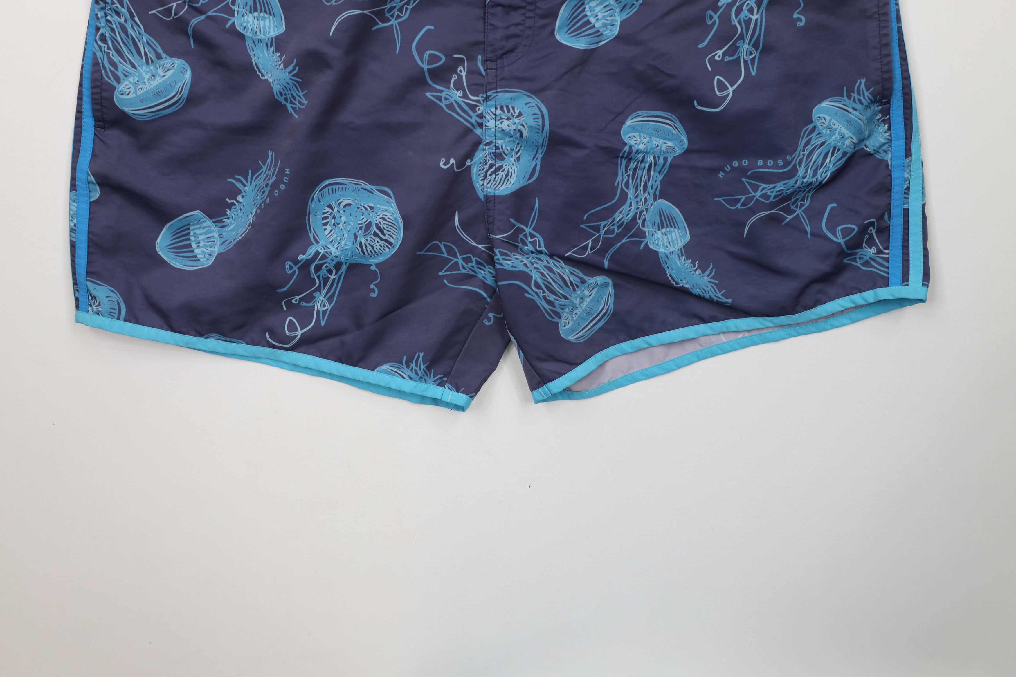 Hugo Boss × Vintage Hugo Boss All Over Print Above Knee Lined Swim Trunks Shorts Size US 36 / EU 52 - 4 Thumbnail