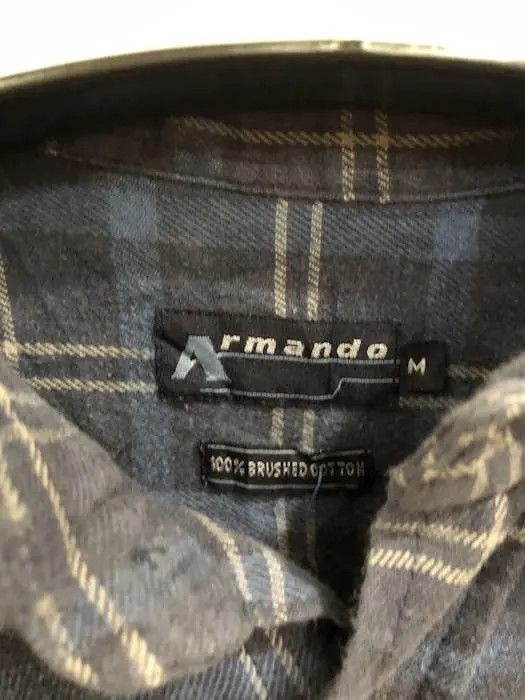 Flannel × Vintage Vintage Armando Plaid Tartan Flannel Shirt 👕 Size US M / EU 48-50 / 2 - 3 Thumbnail