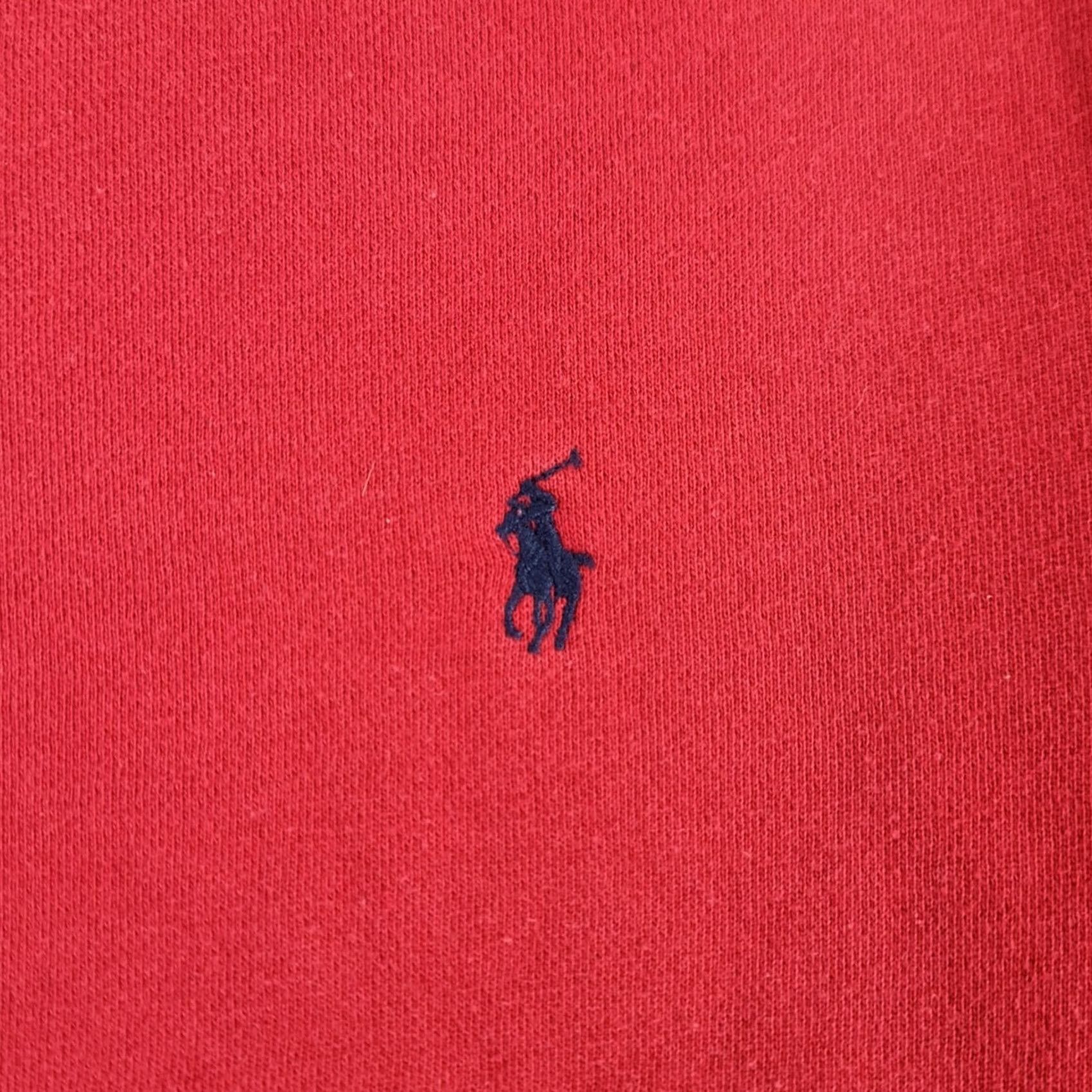 Polo Ralph Lauren Polo Ralph Lauren Sweatshirt Mens Large Red Fleece Crew Sweater Pullover Size US L / EU 52-54 / 3 - 4 Thumbnail