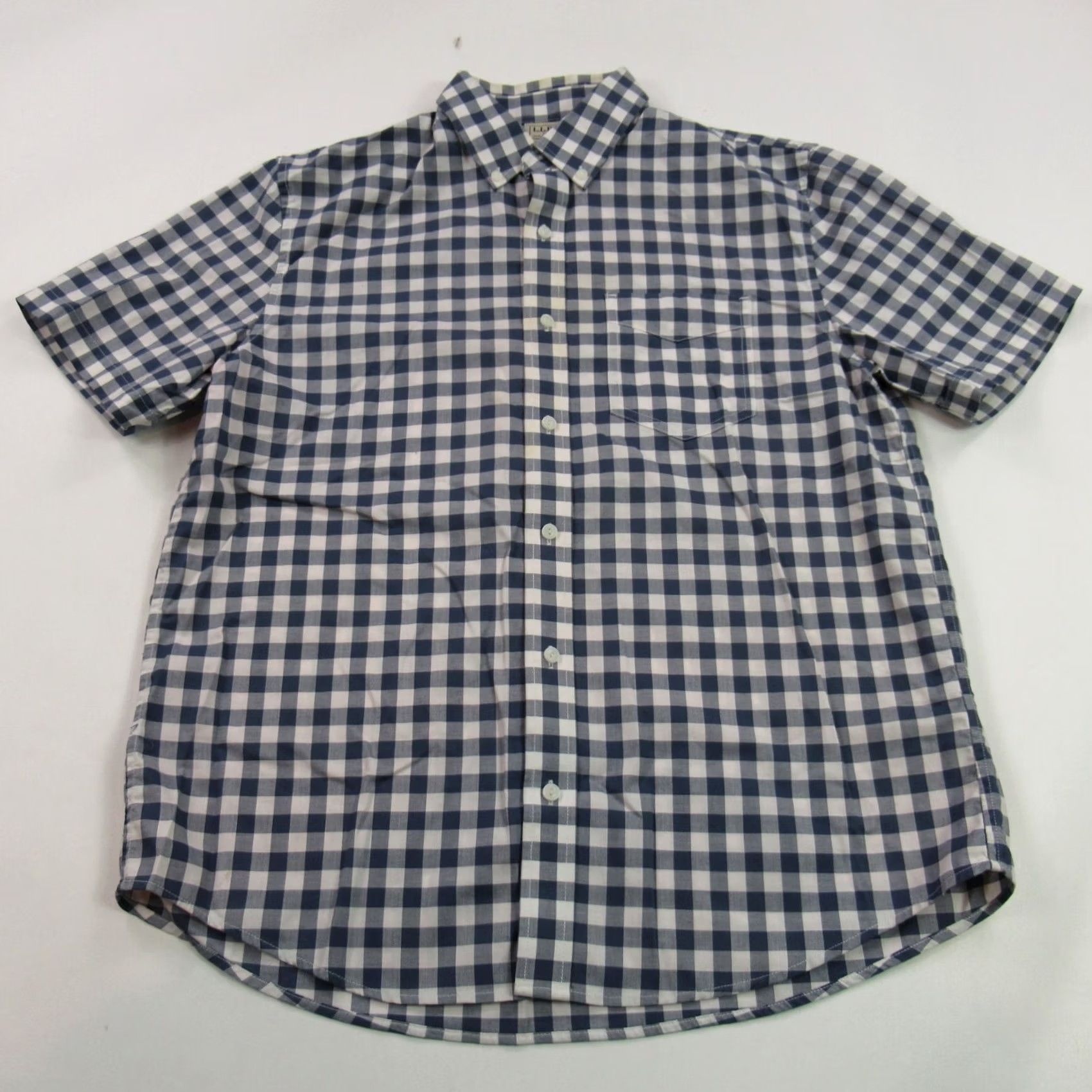 Vintage LL Bean Shirt Mens Medium Plaid Checks Button Front Sleeve Pockets Outdoor Size US M / EU 48-50 / 2 - 2 Thumbnail