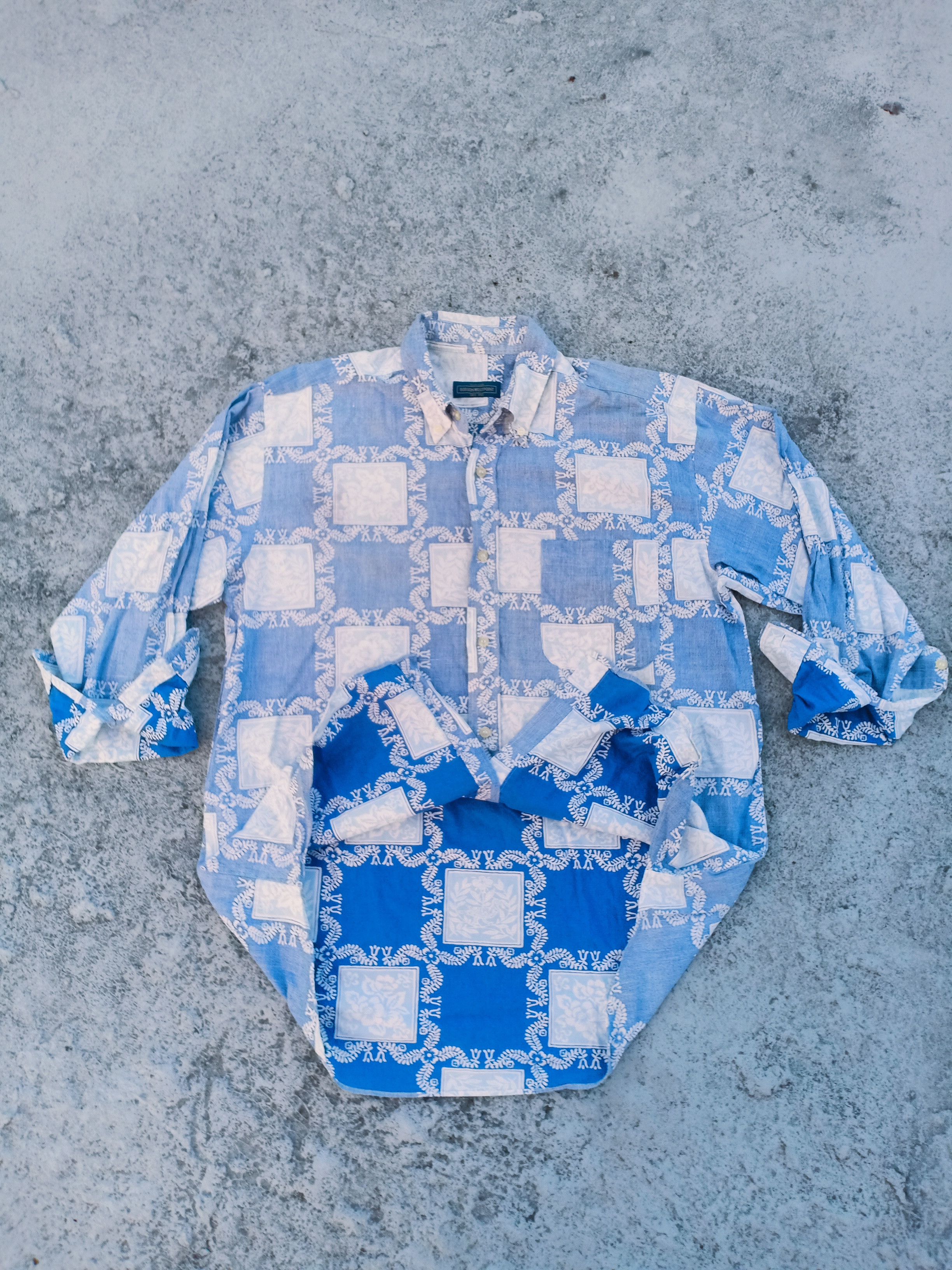 Vintage Rare BOBSON reverse fabric long sleeve shirt Size US M / EU 48-50 / 2 - 2 Thumbnail
