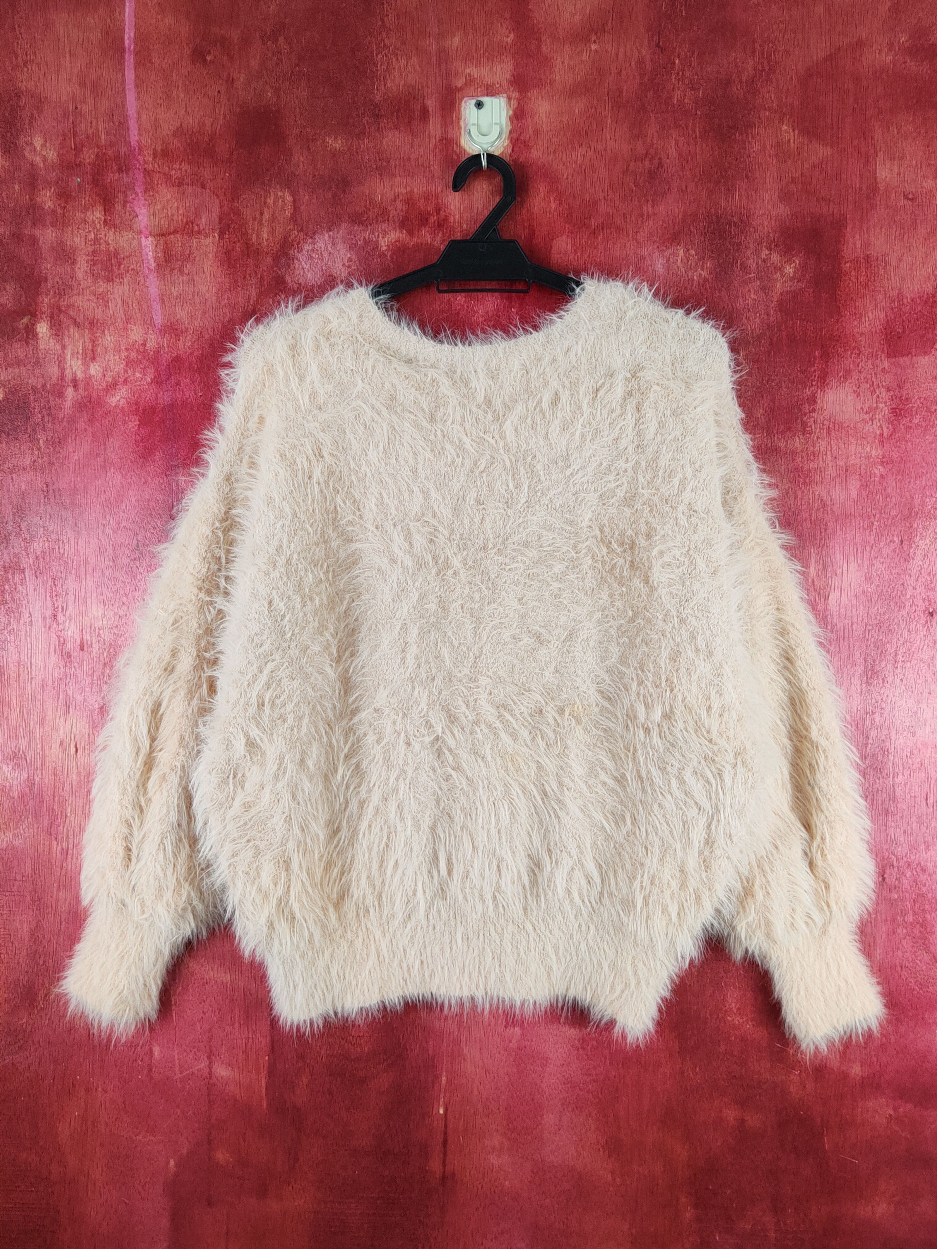 Japanese Brand Nano&co Peach Shag Shaggy Fur Mohair Knitwear #S2231 Size M / US 6-8 / IT 42-44 - 7 Thumbnail