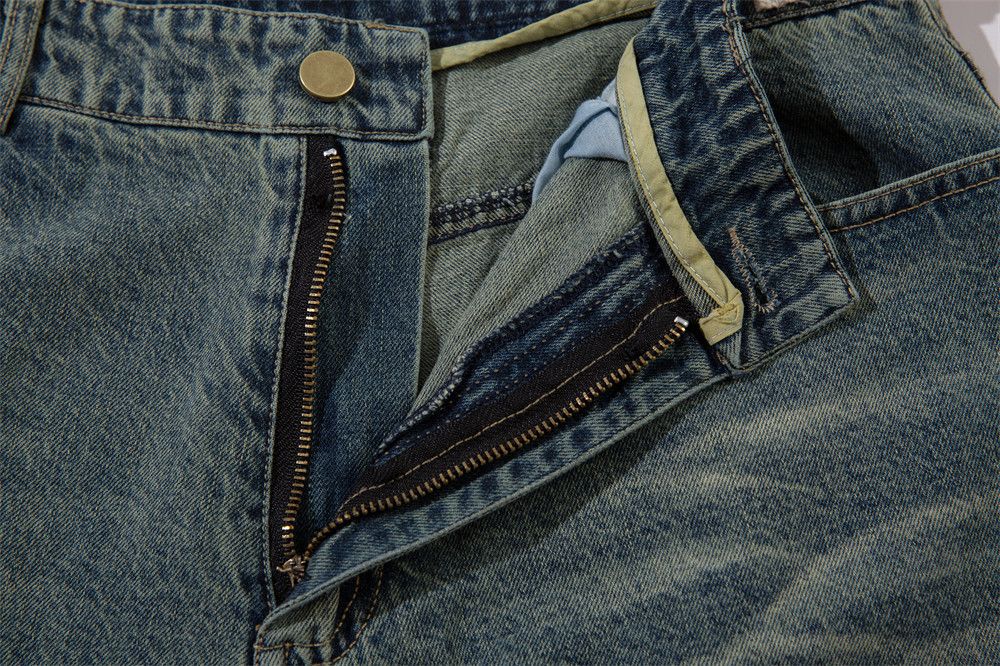 Japanese Brand × Jean Washed distressed raw edge men's punk denim shorts Size US 32 / EU 48 - 5 Thumbnail