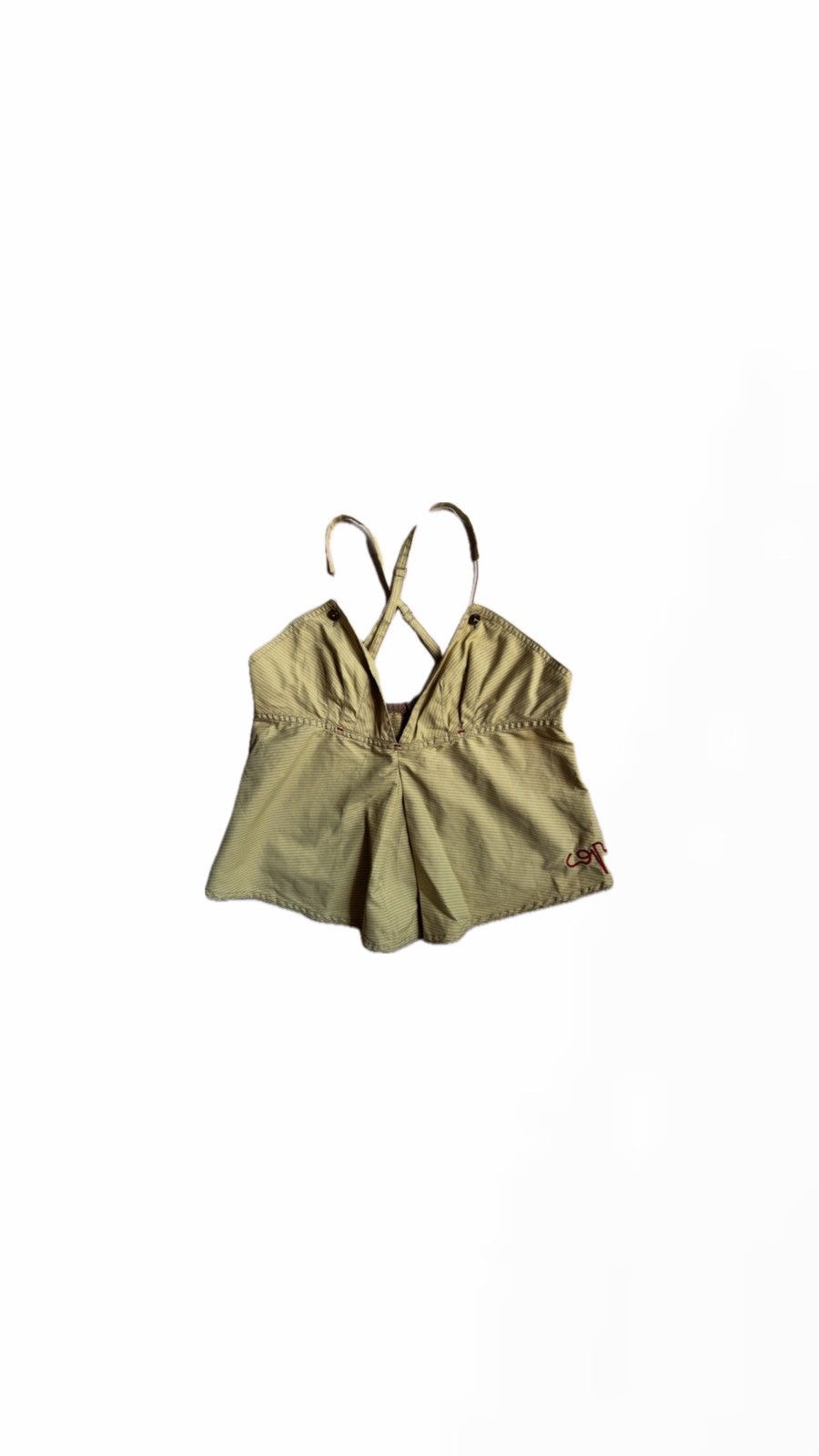Vintage 90s Cop Copine Green Striped Top
