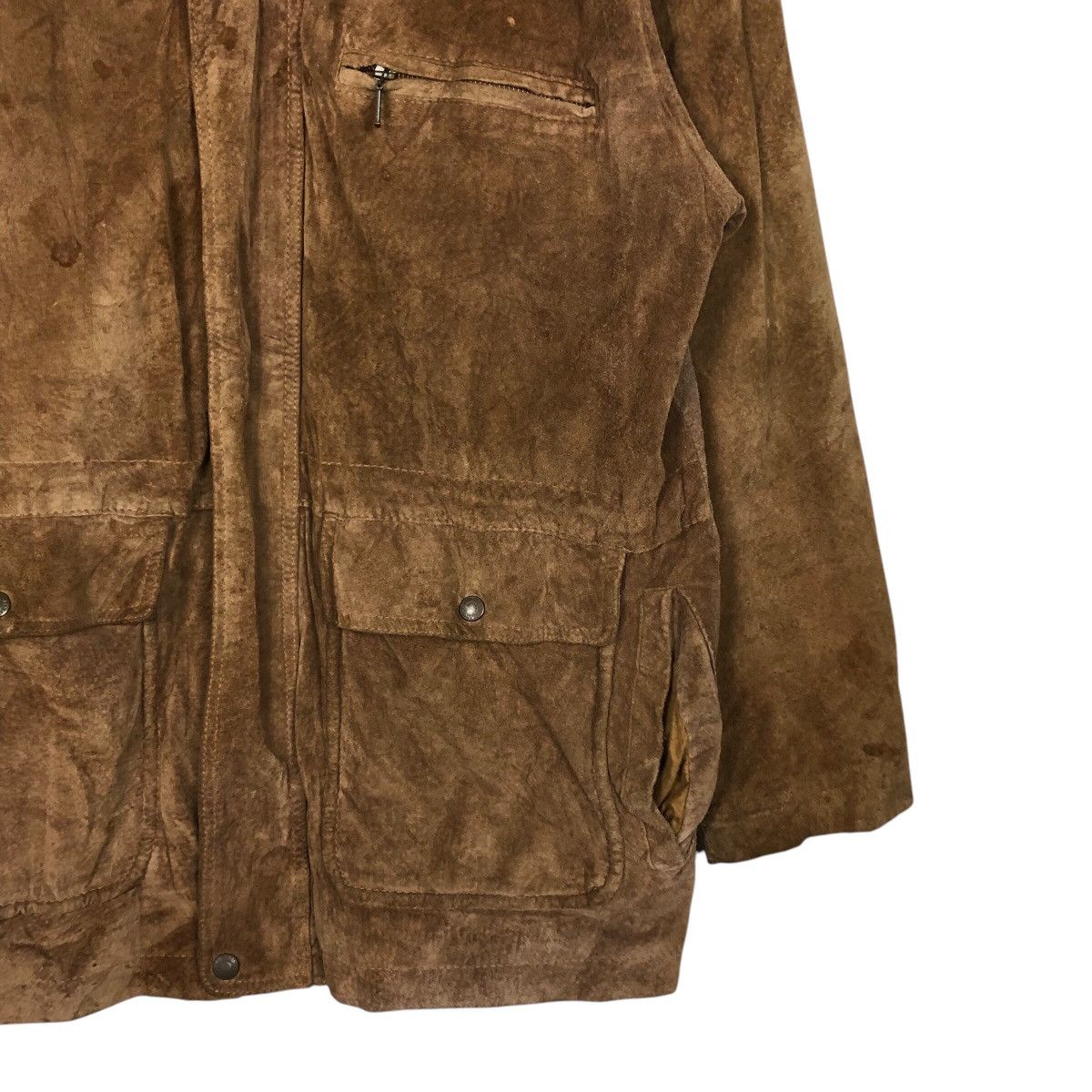Japanese Brand 📌Vintage Chore Worker Leather Jacket Machope Issey Miyake Size US M / EU 48-50 / 2 - 6 Thumbnail