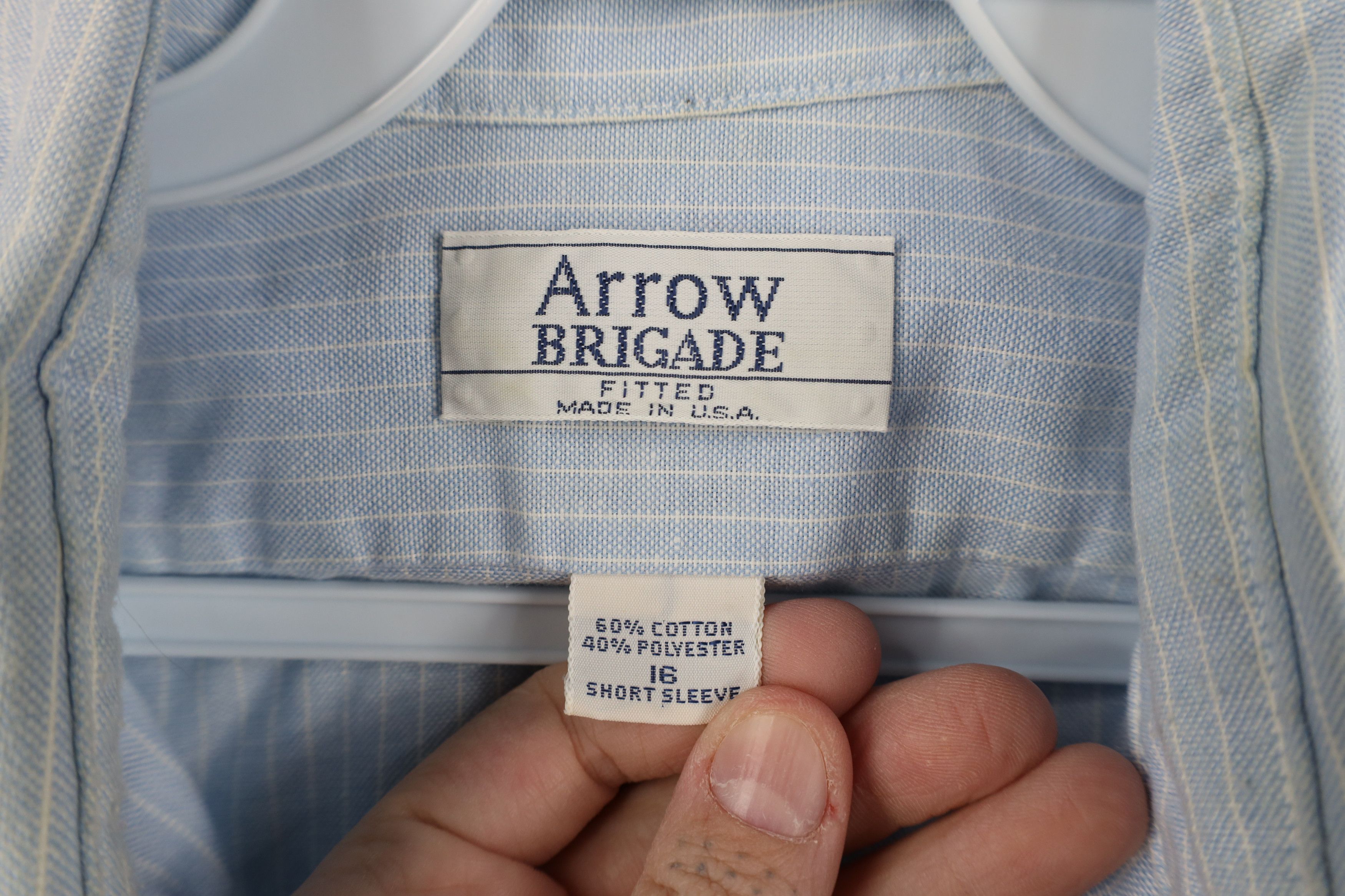 Vintage Vintage 70s 80s Streetwear Short Sleeve Oxford Button Shirt Size US M / EU 48-50 / 2 - 7 Thumbnail