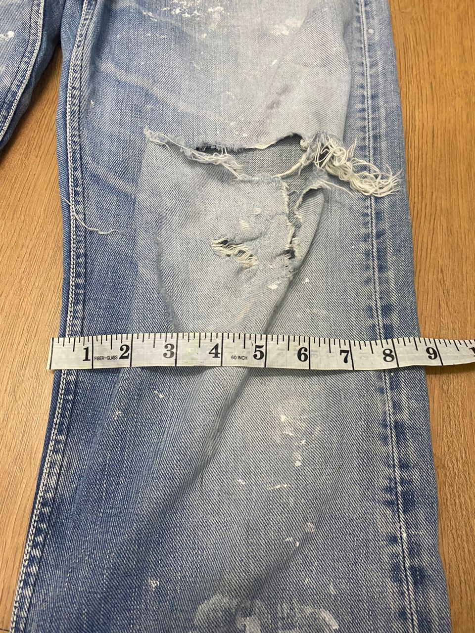 Lee Vintage Lee Riders Kurt Cobain Style Distressed Jeans Size US 32 / EU 48 - 5 Thumbnail