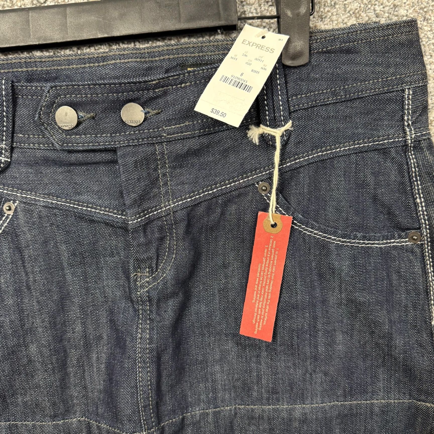 Express Y2K Express Jeans Mini Skirt Size 6 Womens Denim Short Blue Pockets Zip 6 Express Jeans Vintage No Menus? Size 28" / US 6 / IT 42 - 2 Thumbnail