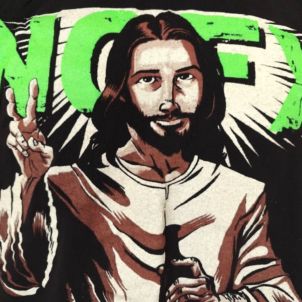 Vintage NOFX T Shirt Mens Size Small Black Never Trust A Hippy Jesus Christ Punk Rock Band Shirt Mens Small Black Fat Mike Punk Rock Shirt Size US S / EU 44-46 / 1 - 3 Thumbnail