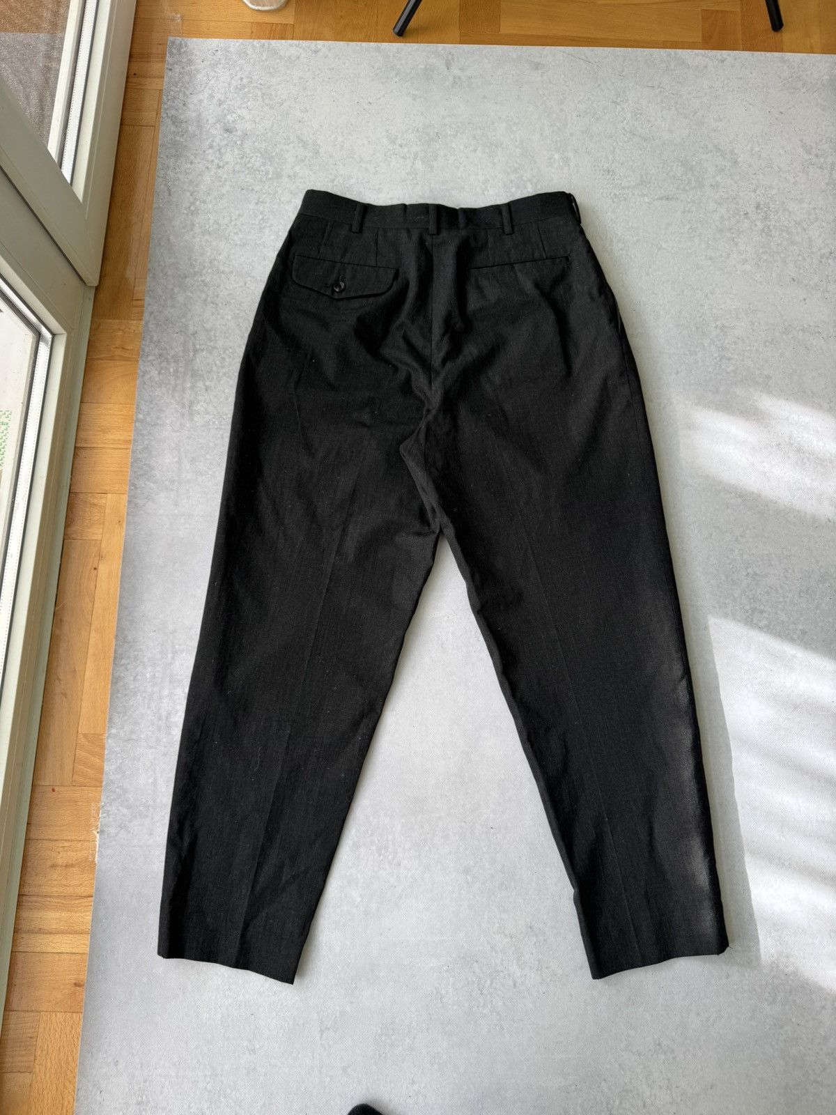 Comme des Garcons VTG 1989 Comme des Garcon Mens Wool Black Trouser Pants Size US 30 / EU 46 - 11 Thumbnail
