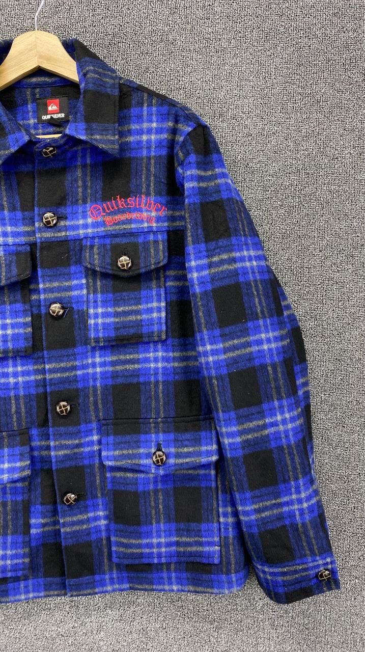 Quiksilver Vintage Quiksilver Shadowplaid Boardriding Flannel Jacket Size US M / EU 48-50 / 2 - 4 Thumbnail