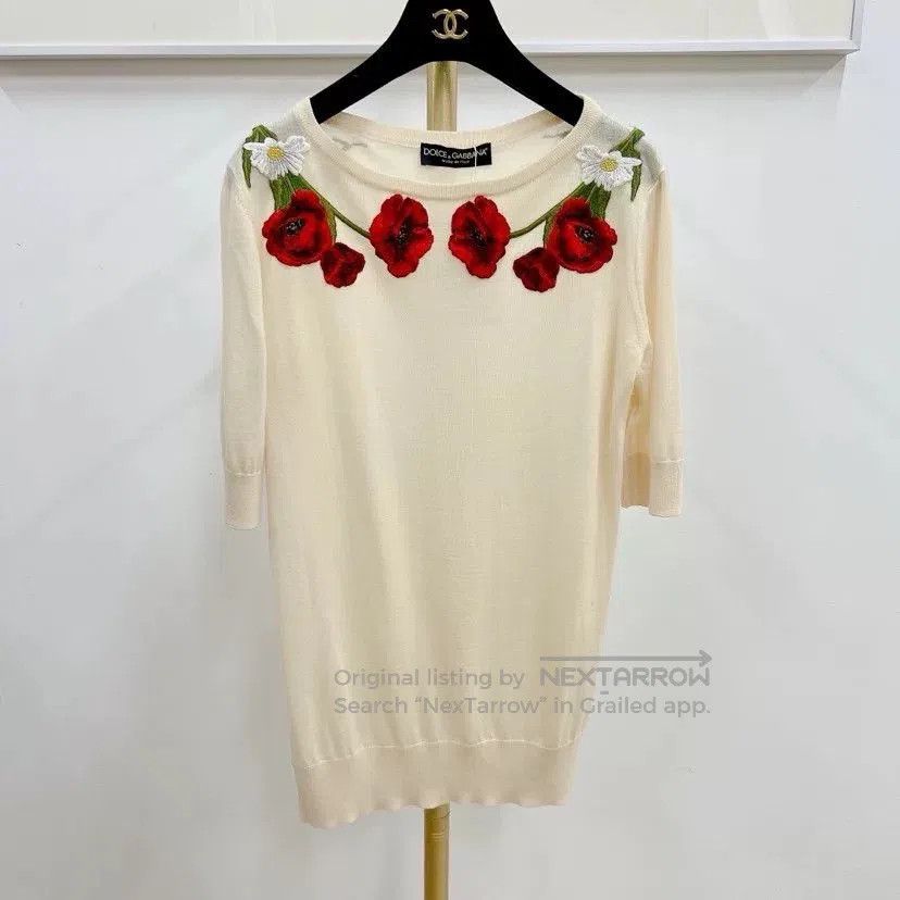 Dolce & Gabbana Dolce & Gabbana Floral Sweater. Size S / US 4 / IT 40 - 1 Thumbnail
