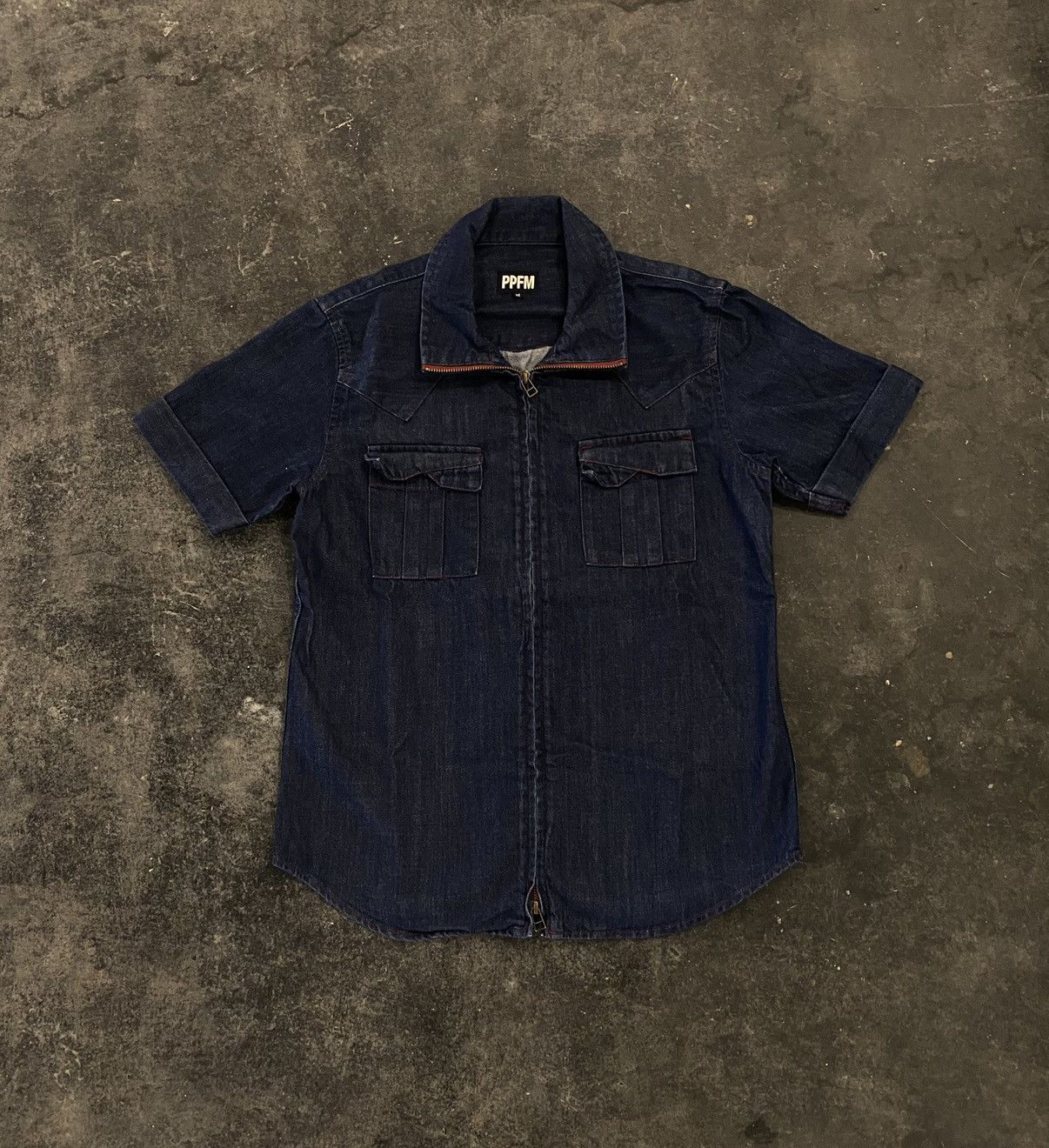 Japanese Brand × Other × PPFM Ppfm denim shirt zipper Size US M / EU 48-50 / 2 - 1 Thumbnail