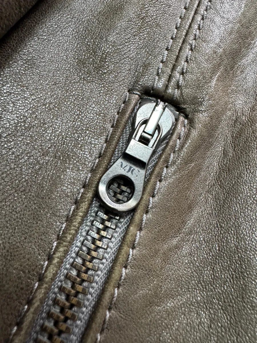 Versace AW2009 Versace Triple Zips Brown Leather Jacket Size US M / EU 48-50 / 2 - 7 Thumbnail