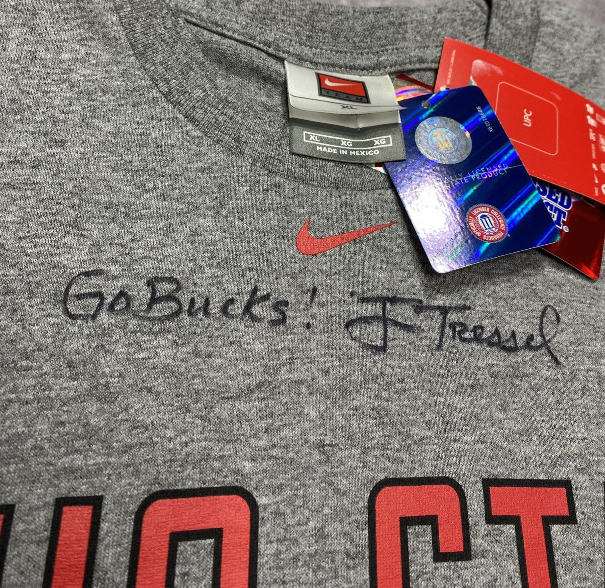Nike Vintage Nike Ohio State Jim Tressel Autographed T-Shirt Size US XL / EU 56 / 4 - 2 Thumbnail
