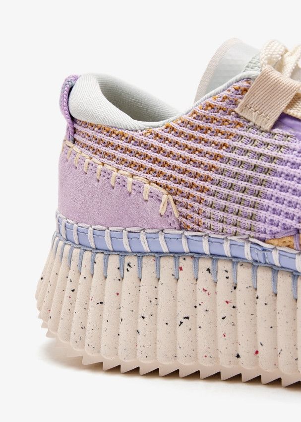 Chloe o1s22i1n0425 Nama Low-Top Sneakers in Purple Size US 6 / IT 36 - 2 Thumbnail