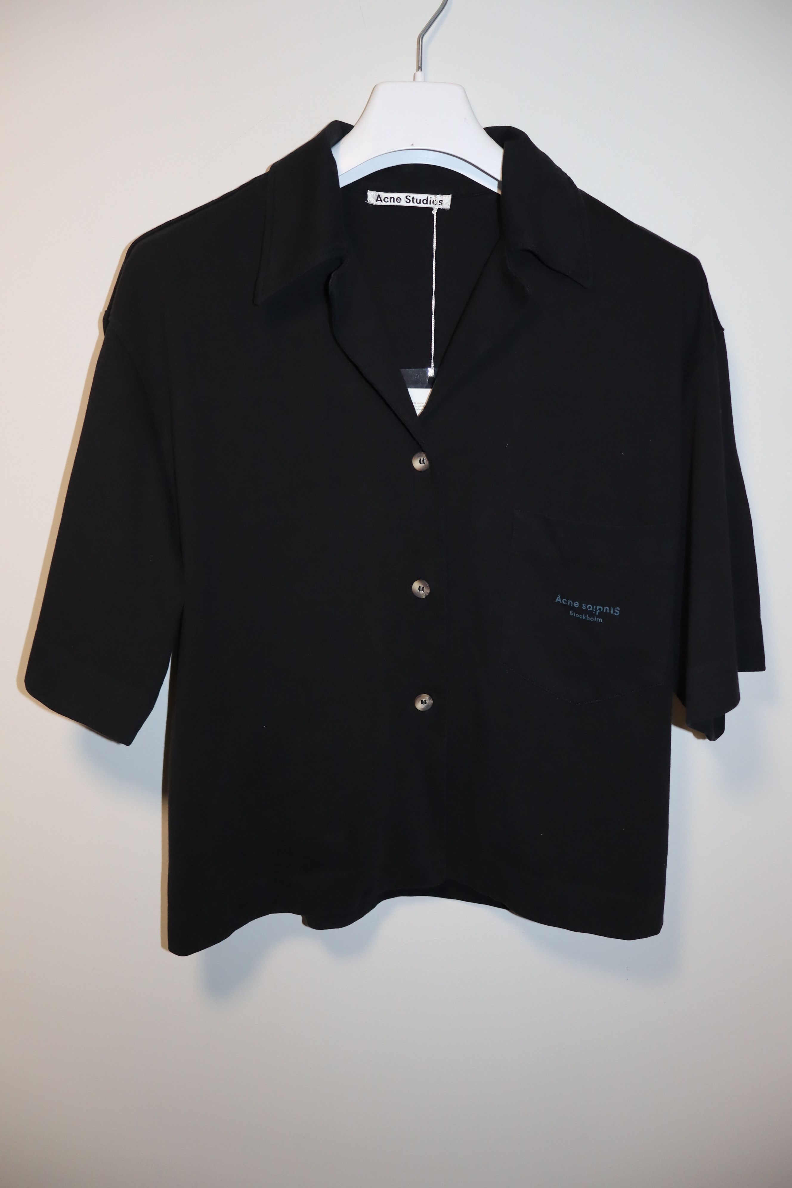 Acne Studios Acne studios Lora logo pocket shirt Size XS / US 0-2 / IT 36-38 - 1 Thumbnail