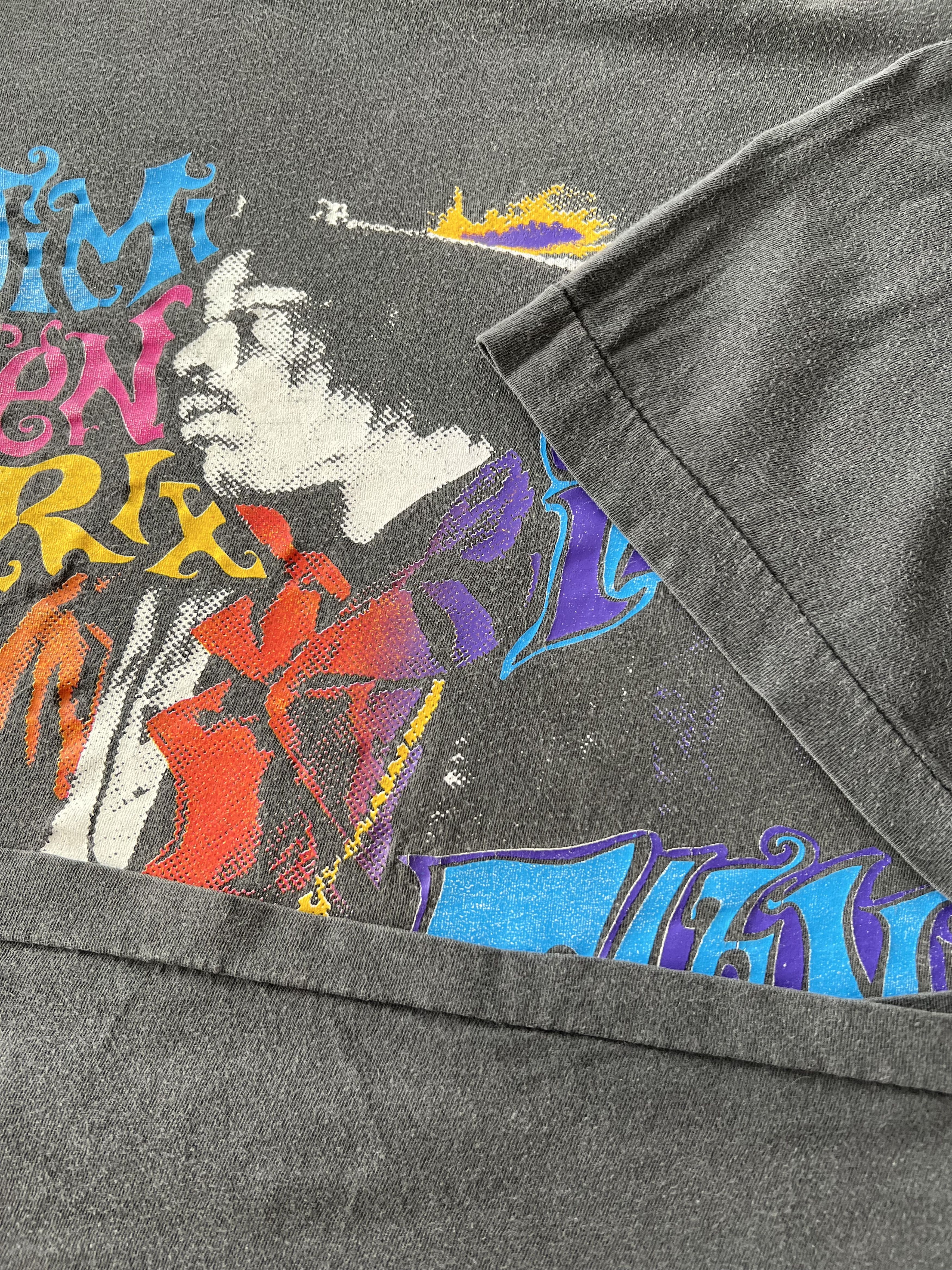 Band Tees Vintage 1992 Jimi Hendrix Wild Thing Black T-shirt Size US XL / EU 56 / 4 - 7 Thumbnail