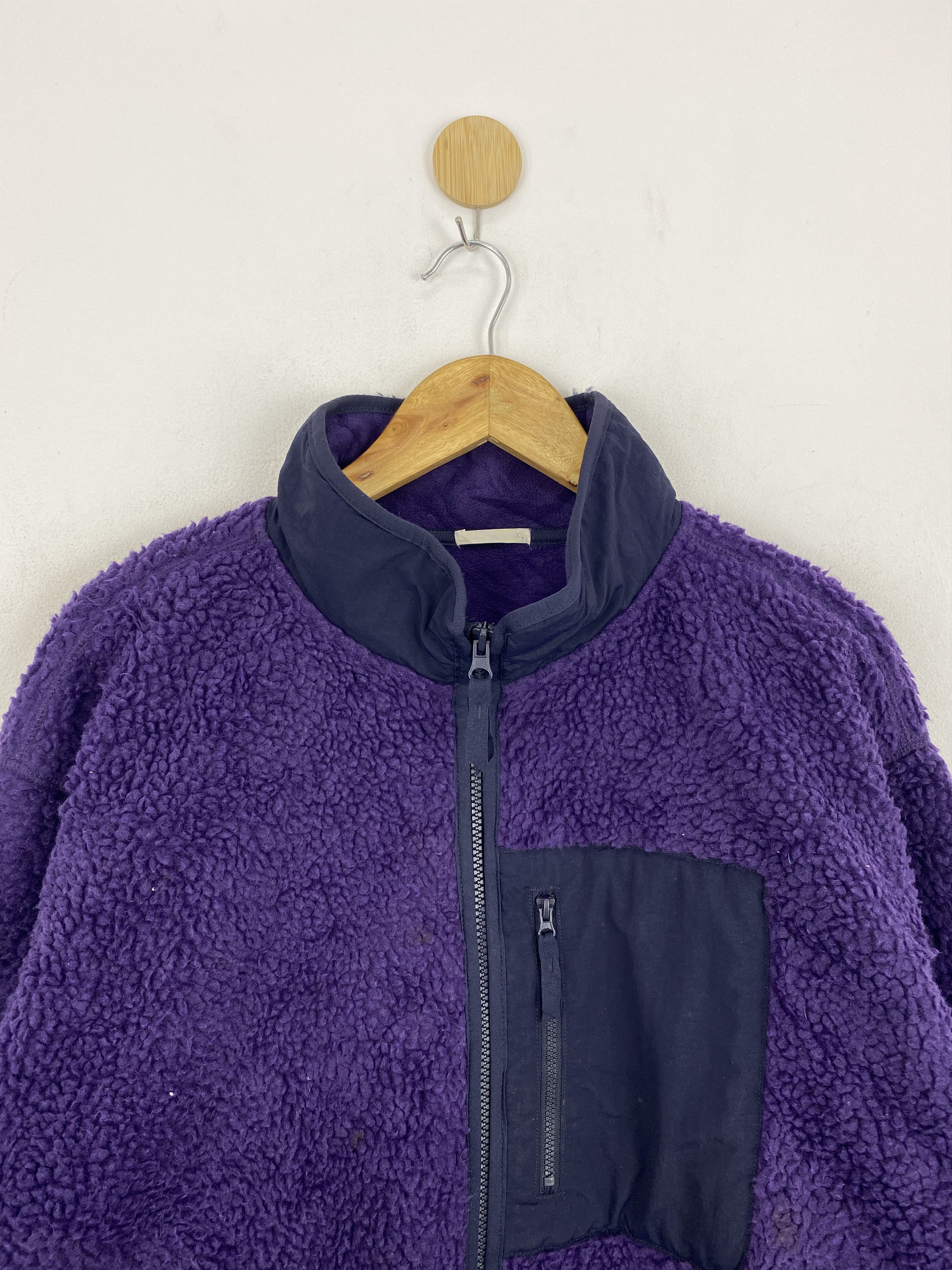 Vintage Vintage Japanese Brand GU Fleece Zipper Jacket J1911 Size US XL / EU 56 / 4 - 2 Thumbnail