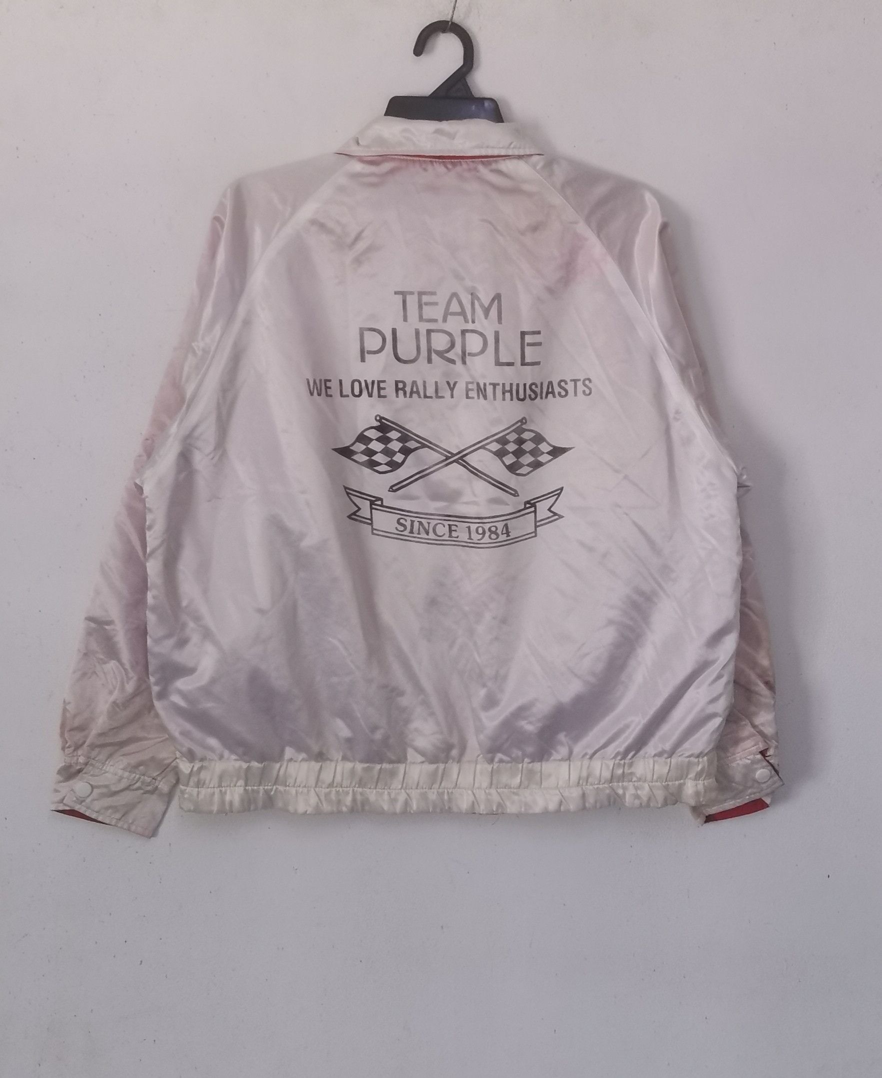 Vintage Rare vintage Team Purple we love rally enthusiasts jacket Size US L / EU 52-54 / 3 - 1 Thumbnail
