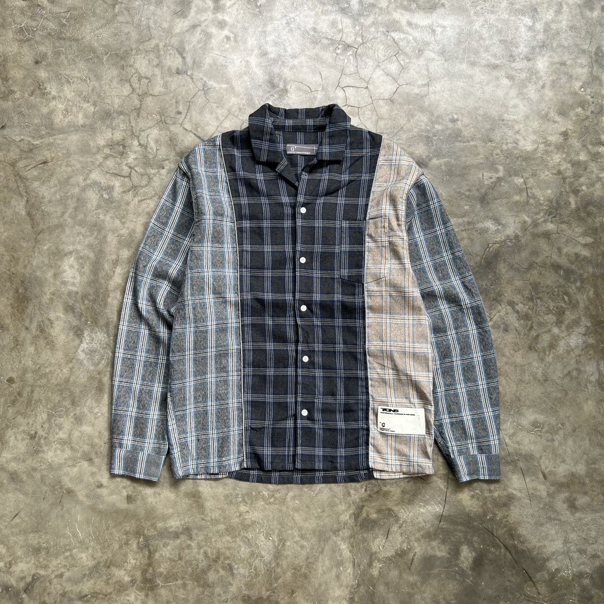 Needles TGNS Needles Style Patchwork Boxy Fit Longsleeve Shirt Size US S / EU 44-46 / 1 - 1 Thumbnail