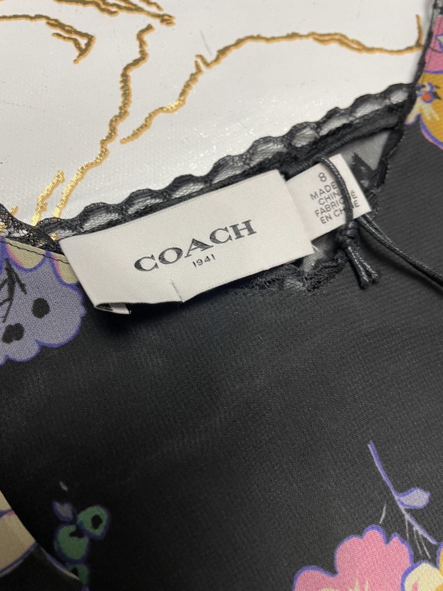 Coach New Coach Women Mix Print Slip Lined Dress Sleveless Size 8 Size M / US 6-8 / IT 42-44 - 6 Thumbnail