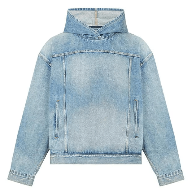 Balenciaga Oversized Denim Oth Hoodie Size US M / EU 48-50 / 2 - 1 Thumbnail