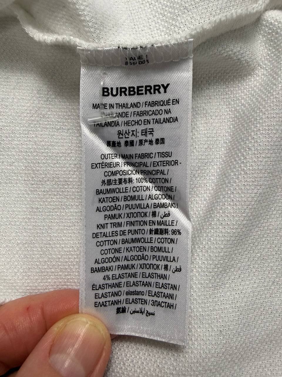 Burberry Burberry London Plaid White Short Sleeve Polo Shirt Size US XXL / EU 58 / 5 - 11 Thumbnail