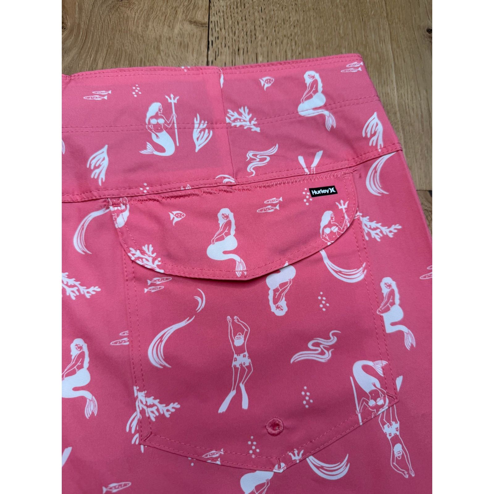 Hurley NWT Hurley Men's Deep Sea 20" Pink Swim Board Shorts Size US 30 / EU 46 - 5 Thumbnail