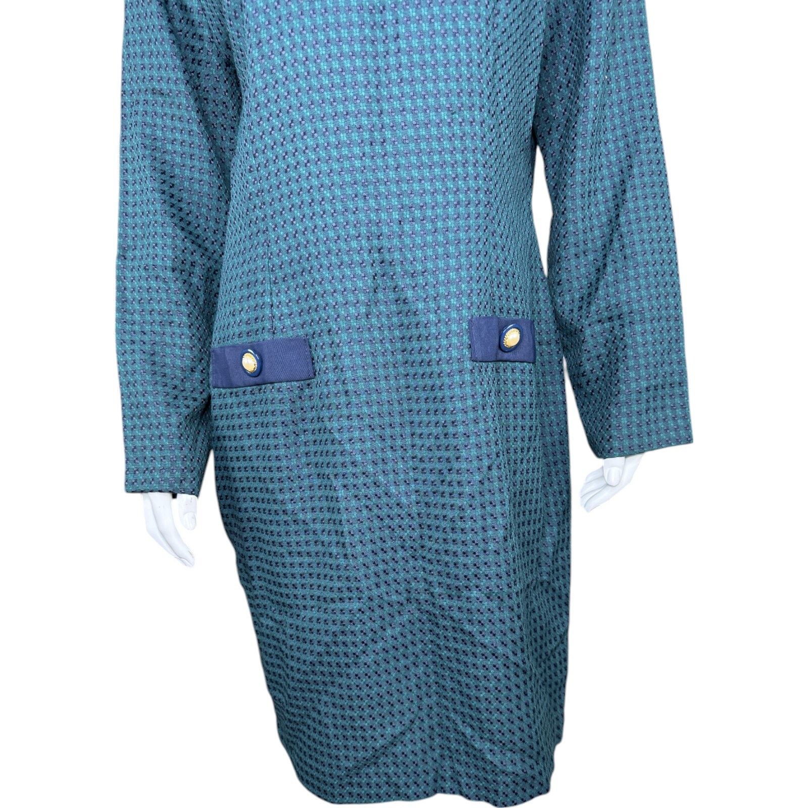 Other Miz California Green Navy Plaid Vintage Womens 12 Midi Size XL / US 12-14 / IT 48-50 - 9 Thumbnail