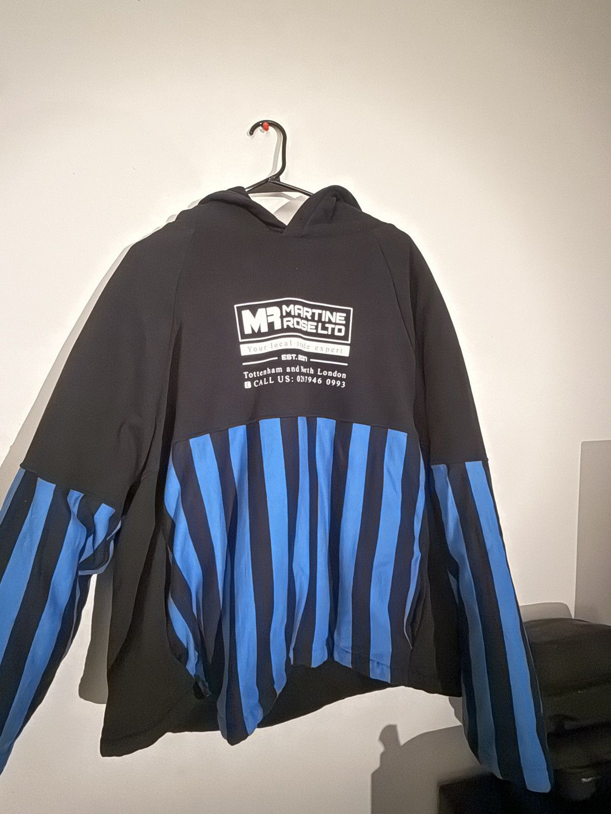 Martine Rose Martine Rose Split Wadded Hoodie Size US XL / EU 56 / 4 - 1 Thumbnail