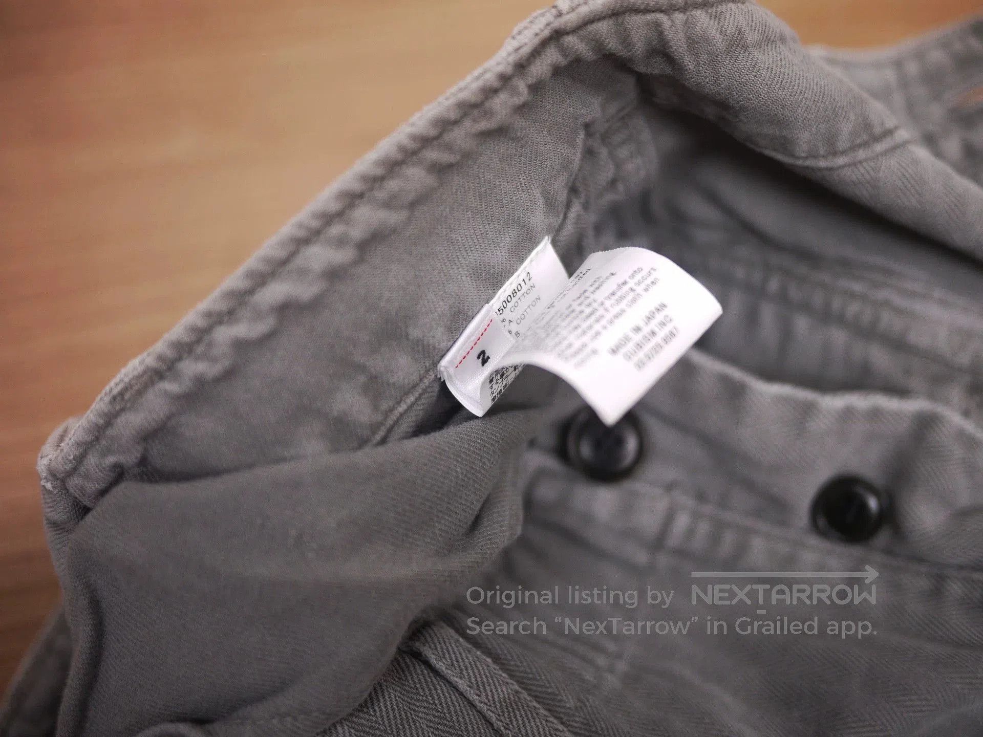 Visvim Gray Cargo Shorts with Distressed Details Size 32. Size US 32 / EU 48 - 9 Thumbnail