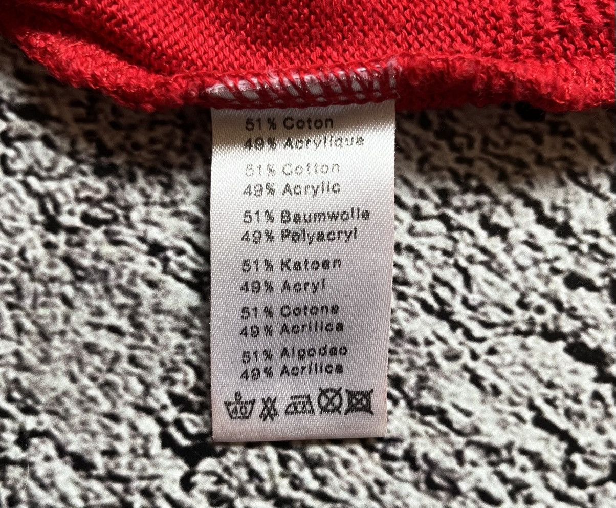 Lacoste Vintage Lacoste Diamond Knit Sweater Red Size US L / EU 52-54 / 3 - 10 Thumbnail