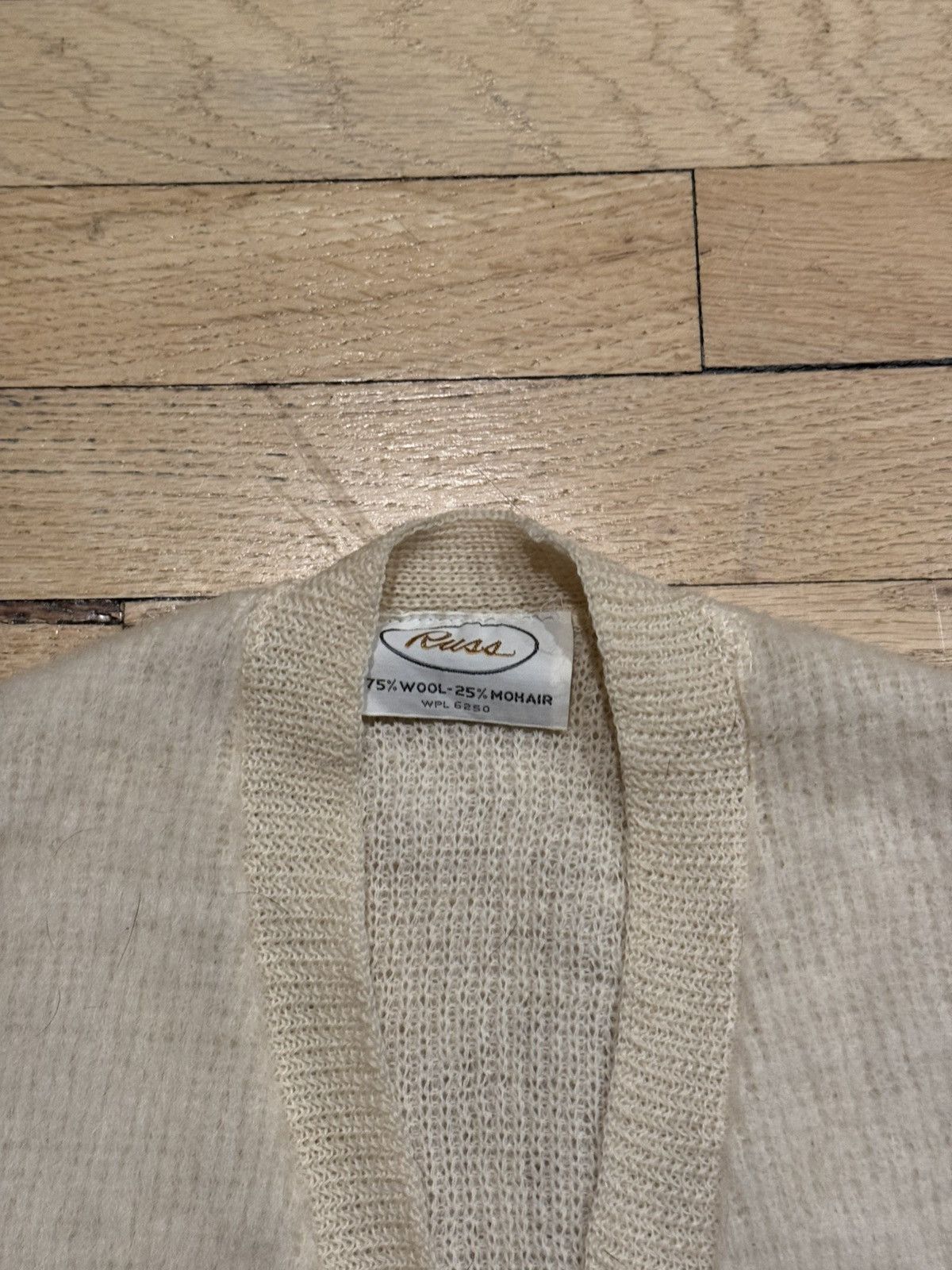 Vintage Cream Wool/Mohair Vest Size S / US 4 / IT 40 - 3 Thumbnail