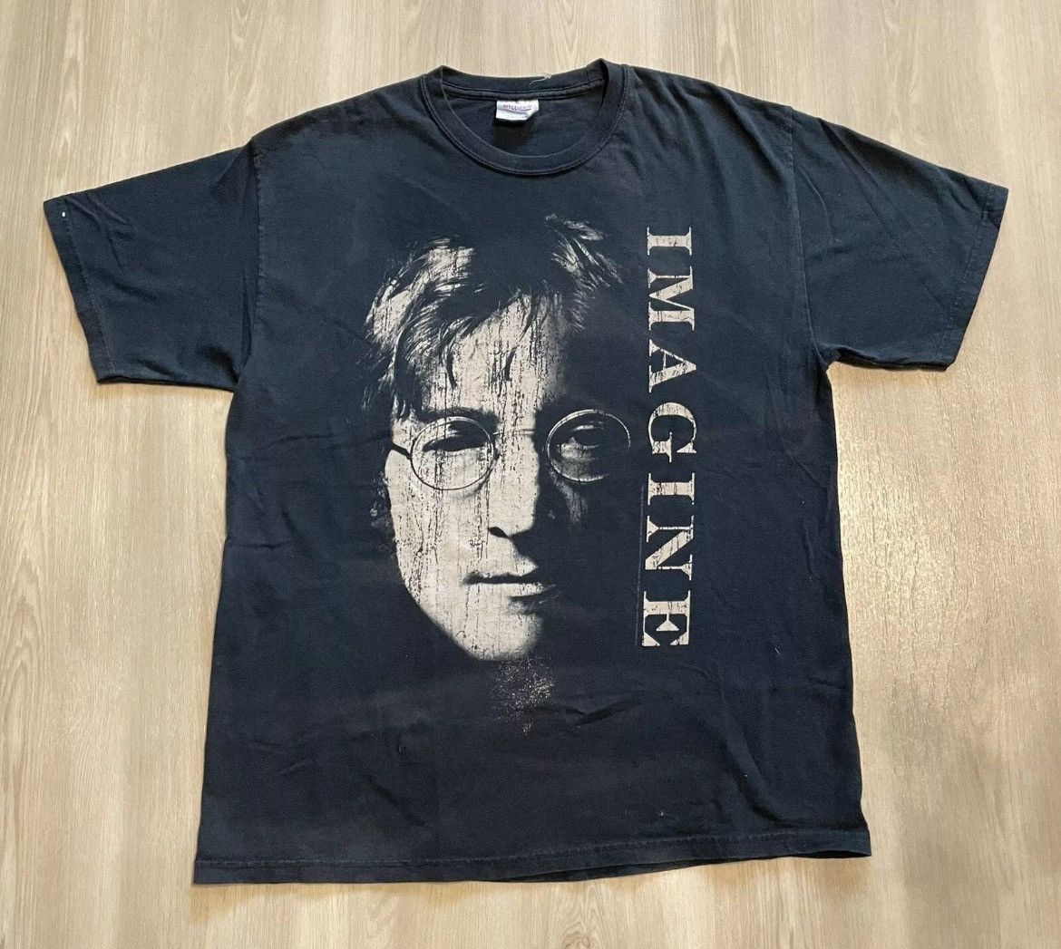 Hypebeast × Rap Tees × Vintage Vintage Y2K John Lennon Imagine Beatles Big FaceSize Large Size US L / EU 52-54 / 3 - 1 Thumbnail