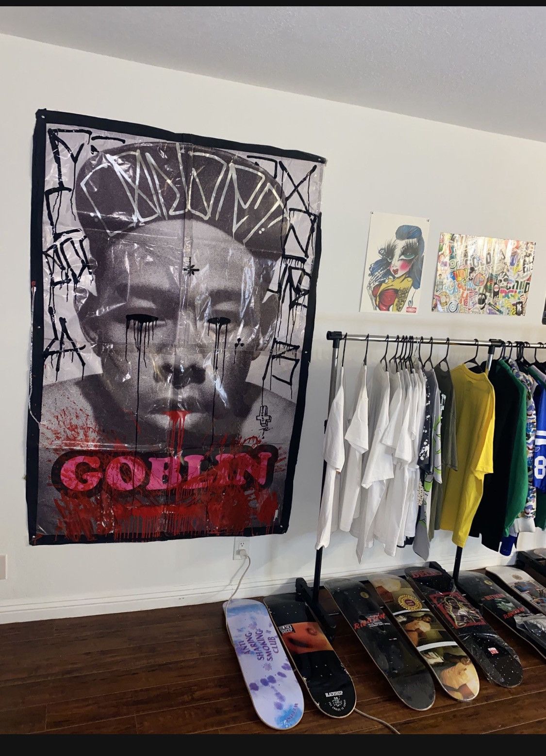Golf Wang Tyler the creator GOBLIN album promo poster autographed Size ONE SIZE - 1 Thumbnail