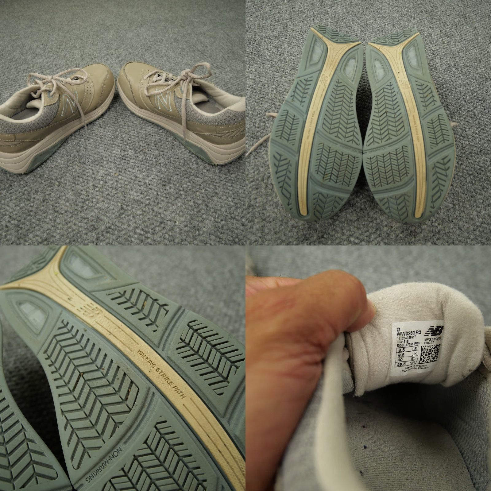 New Balance New Balance Sneakers Womens Size 8.5 Beige 928 V3 Walking Strike Path WW928GR3 Size US 6.5 / IT 36.5 - 8 Thumbnail