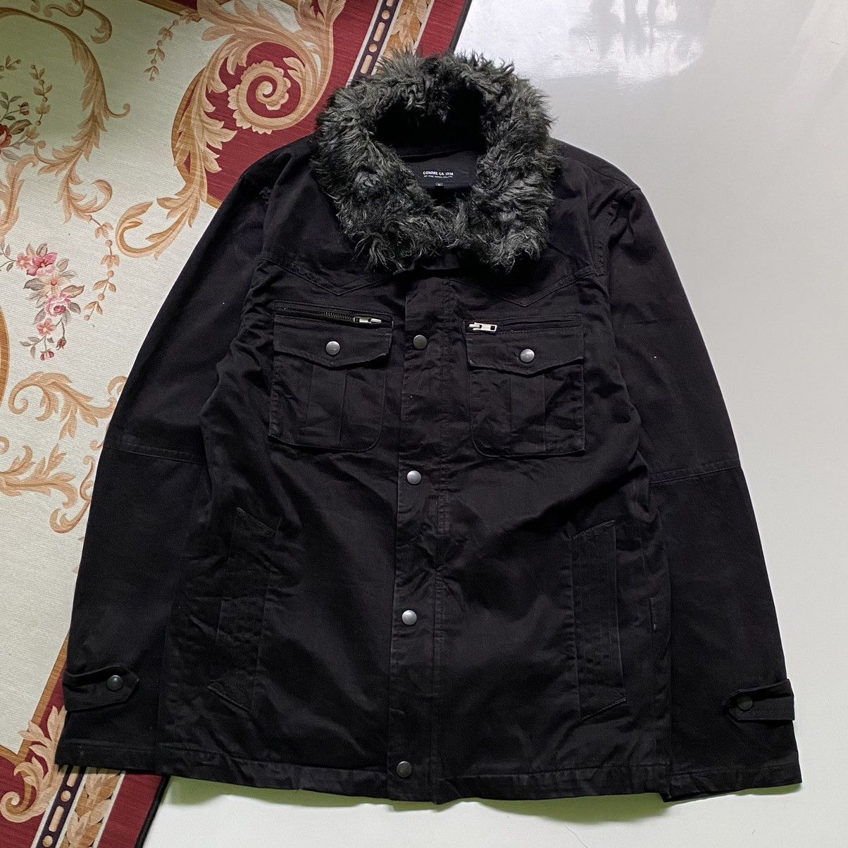 Japanese Brand RARE ❤️‍🔥 Comme Ca Ism fur collar Jacket Size US L / EU 52-54 / 3 - 1 Thumbnail