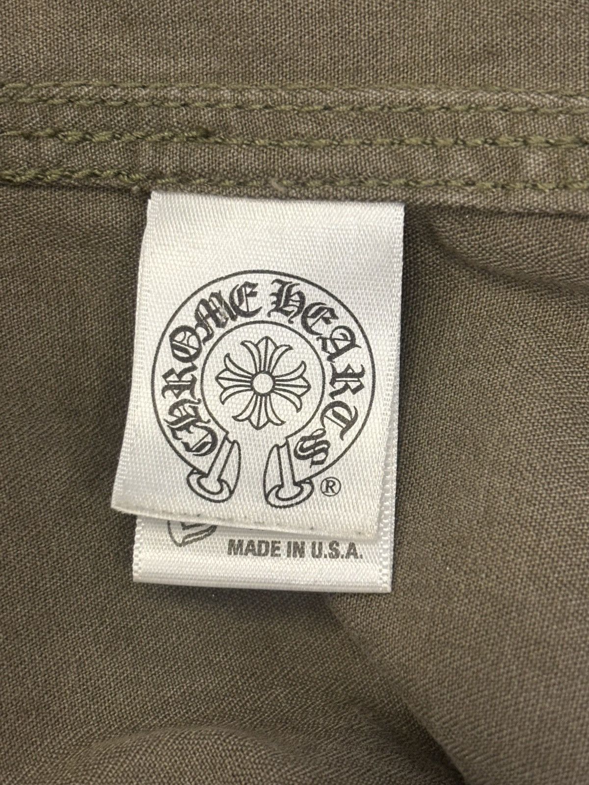 Chrome Hearts Chrome Hearts Fleur Patch olive green shirt Size US M / EU 48-50 / 2 - 7 Thumbnail