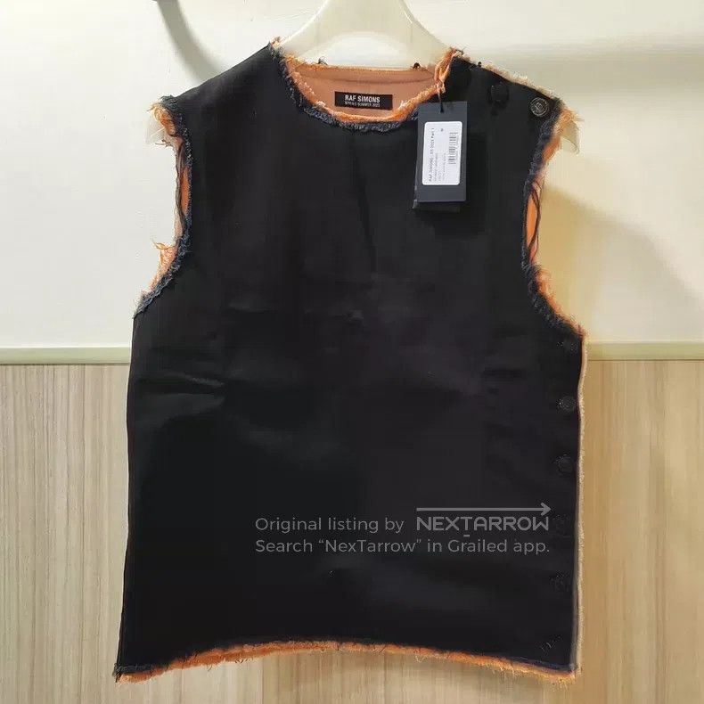 Raf Simons Double-layer denim vest