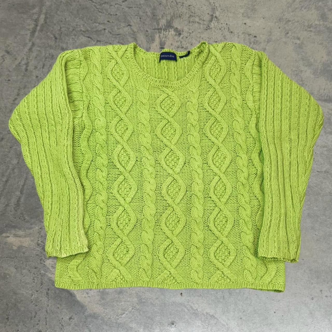 Japanese Brand × Vintage Vintage 80s/90s Eagle’s Eye Cable Knit Sweater Size US S / EU 44-46 / 1 - 1 Thumbnail