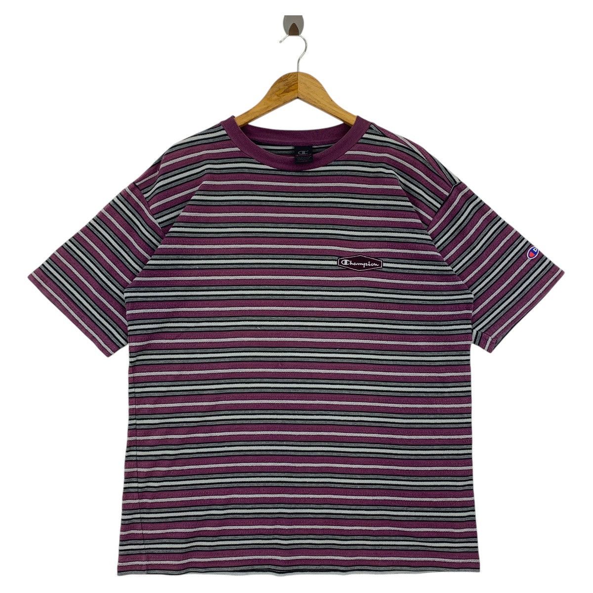 Champion × Vintage Vintage CHAMPION Stripe tee Size US L / EU 52-54 / 3 - 1 Thumbnail
