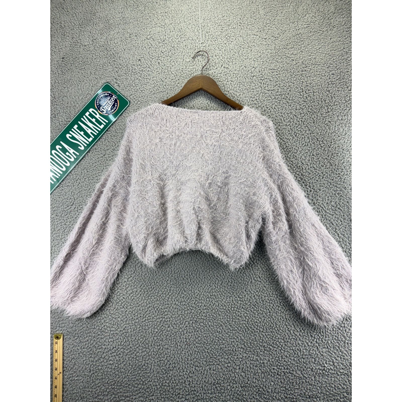 Free People Free People Olivia Pullover Fuzzy Cropped Sweater Womens S Size S / US 4 / IT 40 - 5 Thumbnail