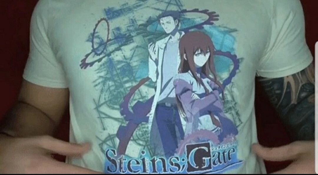 Other RARE ANIME SERIES T-SHIRT STEIN'S GATE TIME COGS GRAPHIC L Size US L / EU 52-54 / 3 - 2 Thumbnail