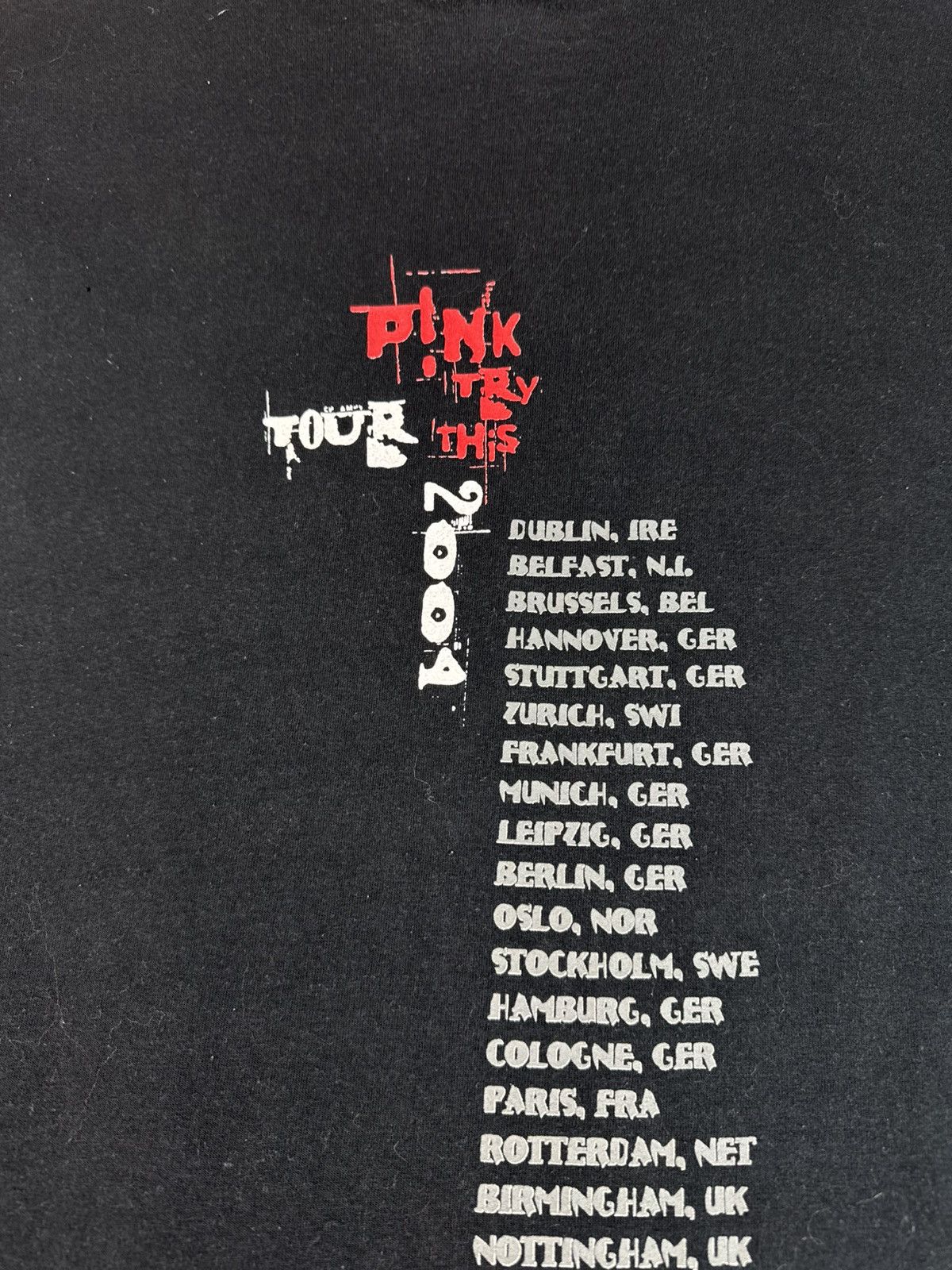 Band Tees × Vintage Vintage PINK TRY THIS SINGER FADED rock tour tee band 00s Size US S / EU 44-46 / 1 - 12 Thumbnail