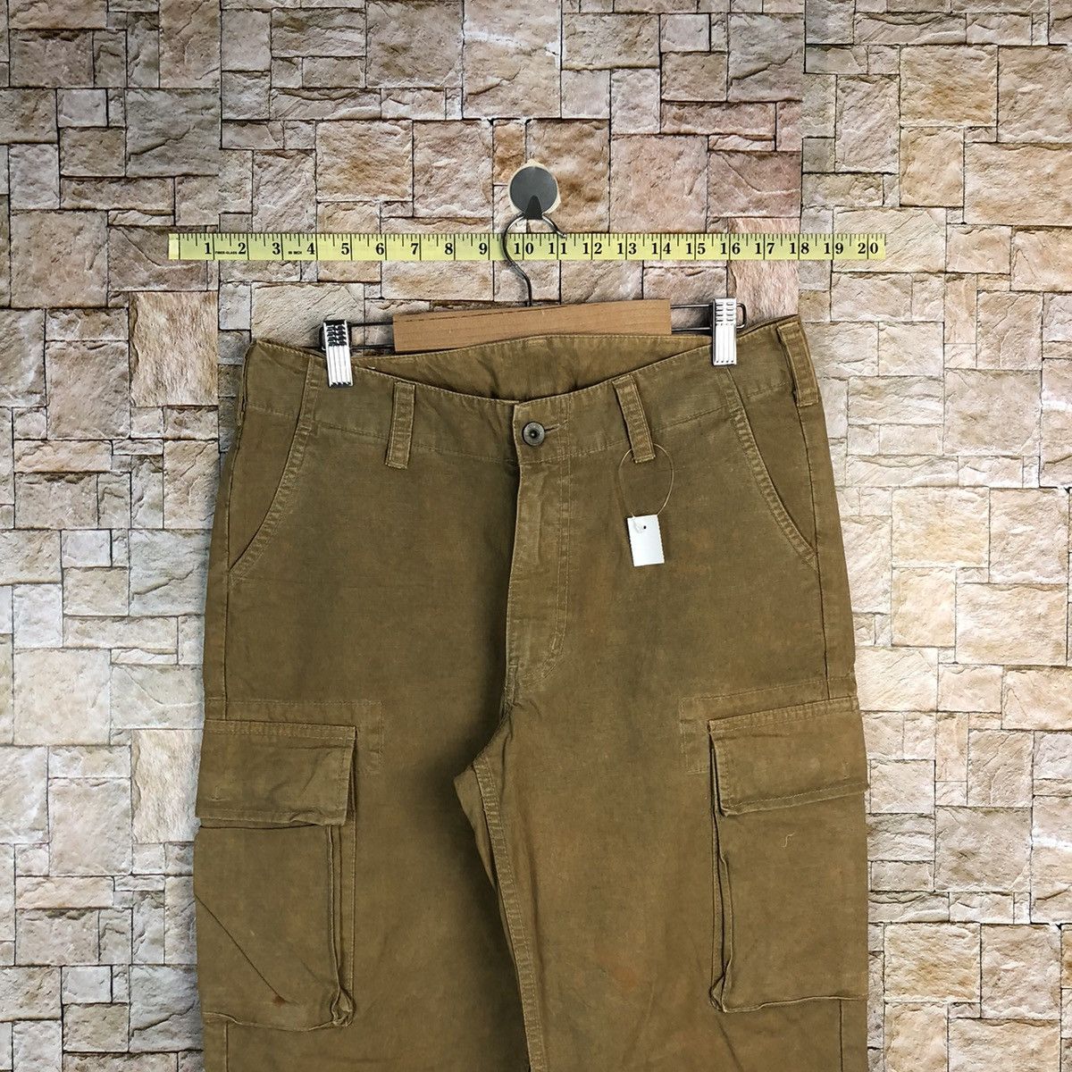 Japanese Brand Dude Drunch Brown Cargo Multipocket Pants #A614 Size US 30 / EU 46 - 4 Thumbnail